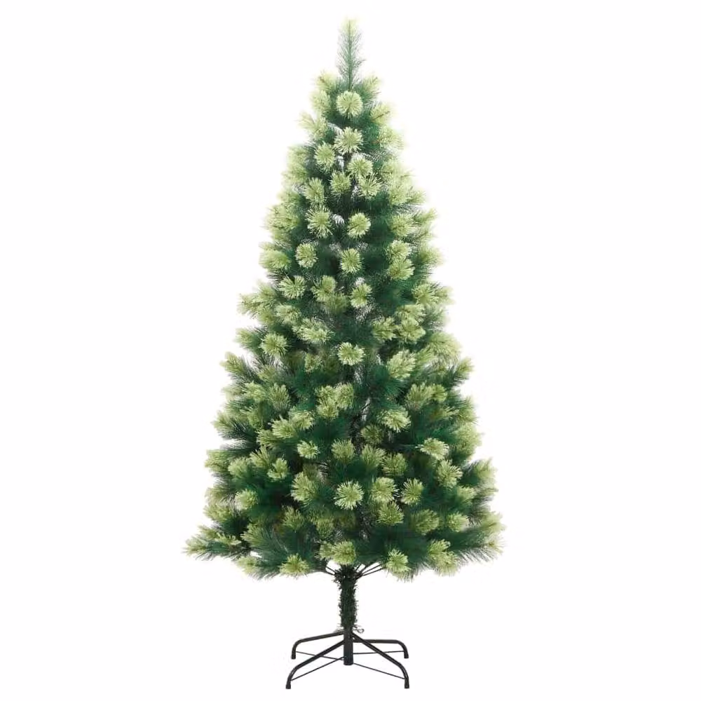 Berkfield Home Beautiful Green Artificial Hinged Christmas Tree with Stand, Height: 240 cm – 3