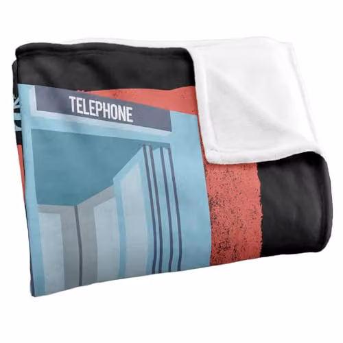 Warner Bros. Superman Phonebooth Clark Kent Silky Touch Super Soft Fleece Throw Blanket, Multicolour, W: 91 cm, D: 147 cm – 2