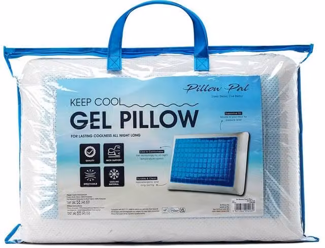 GAVENO CAVAILIA Cooling Gel Memory Foam Pillow in White