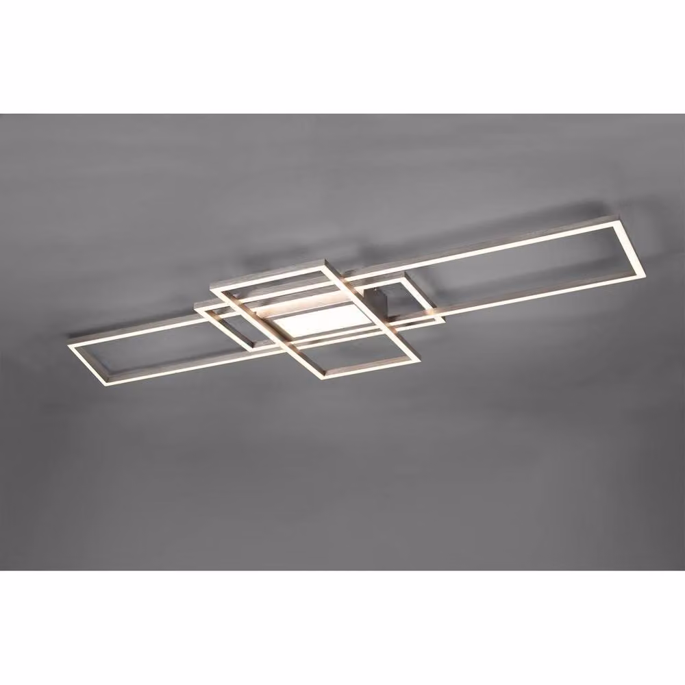 Netlighting Irvine Semi Flush Ceiling Light in Grey with Remote Control and Dimmable LED 60W – 2