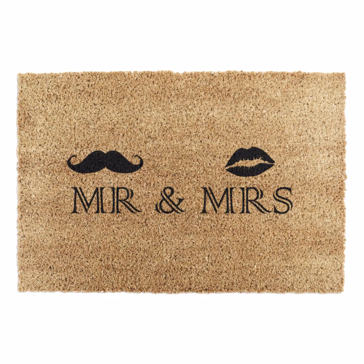 Artsy Mats Mr & Mrs Doormat in Black and Brown, W/D: 60 x 40 cm – 4