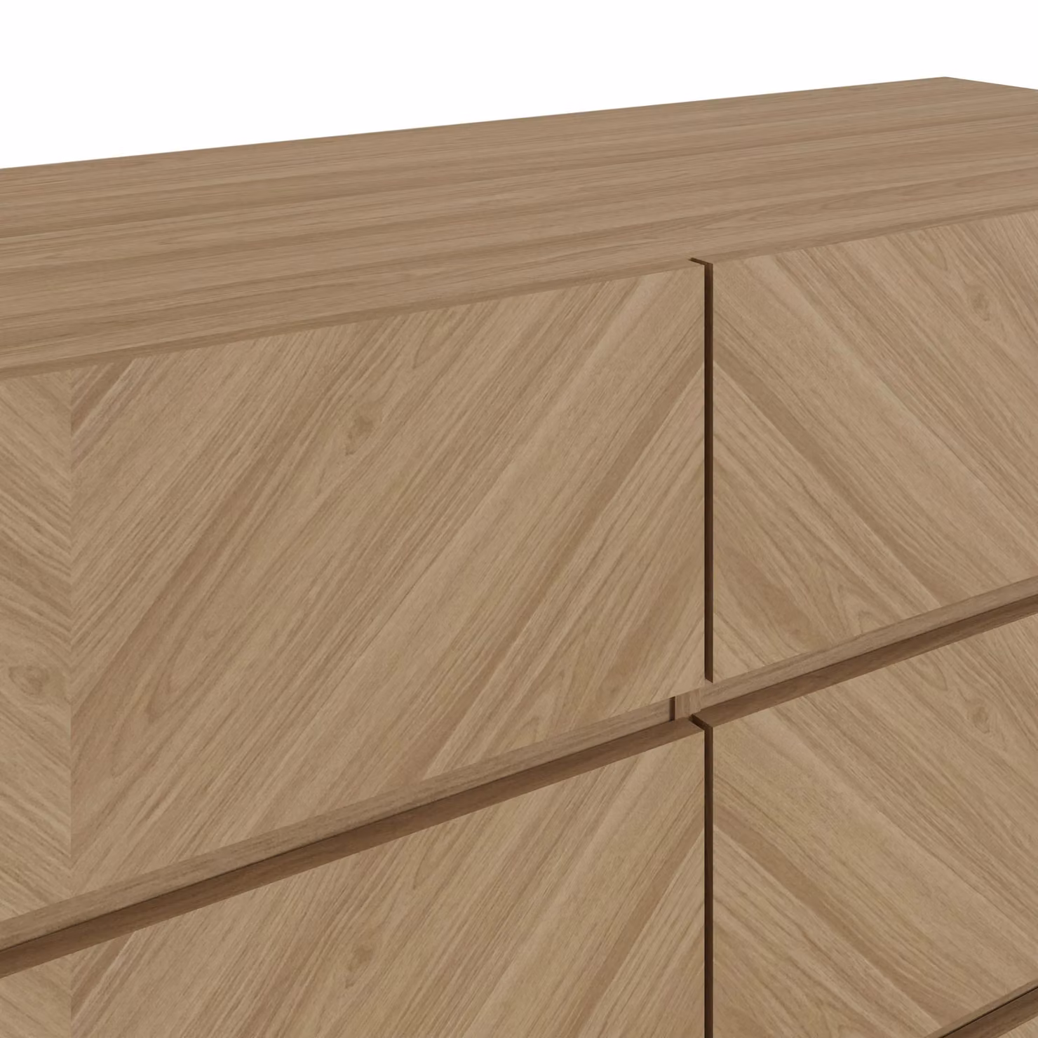 GFW Catania 6 Drawer Chest of Drawers in Brown Oak – 3