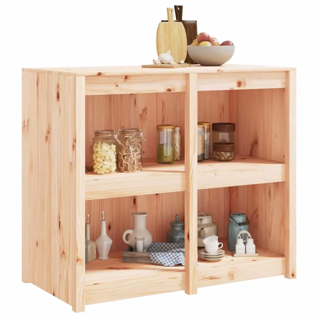 Berkfield Home Outdoor Kitchen Cabinet in Brown Solid Pine Wood, W/D/H: 106 x 55 x 92 cm – 2