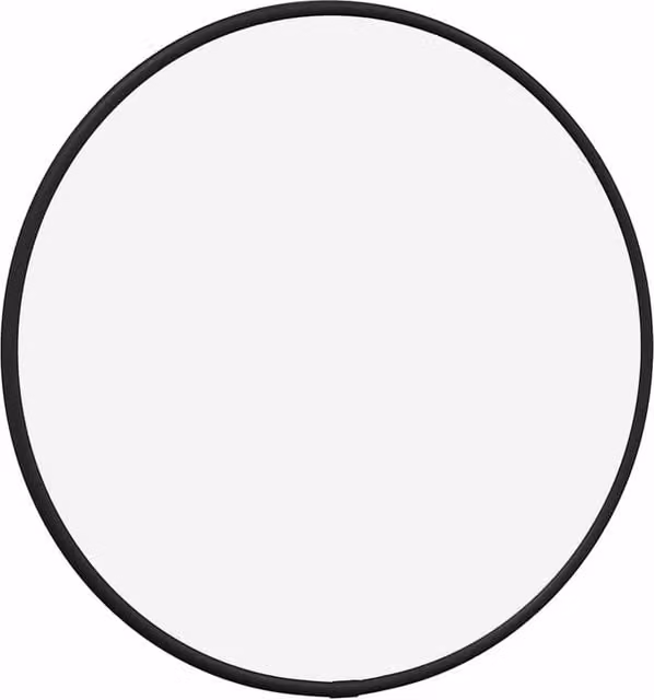 Berkfield Home Round Wall Mirror in Black, Diameter: 30 cm