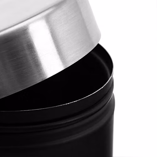 Premier Housewares Liberty Black Enamel Pasta Canister with Silver Stainless Steel Lid, H: 29 cm, W: 10 cm, D: 10 cm – 3