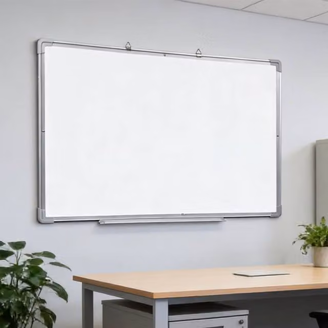 Ventryn Magnetic Dry Wipe Whiteboard in White, W: 60 cm, H: 40 cm – 1