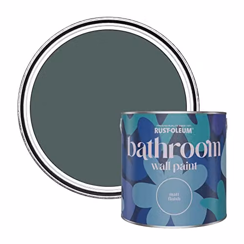 Rust-Oleum Serenity Matt Green Water-Based Bathroom Wall and Ceiling Paint, 2.5 l – 1