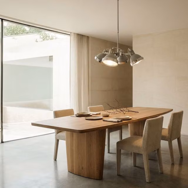 Orsina 4 Shade Grey Pendant Light with Chrome Detailing – 2
