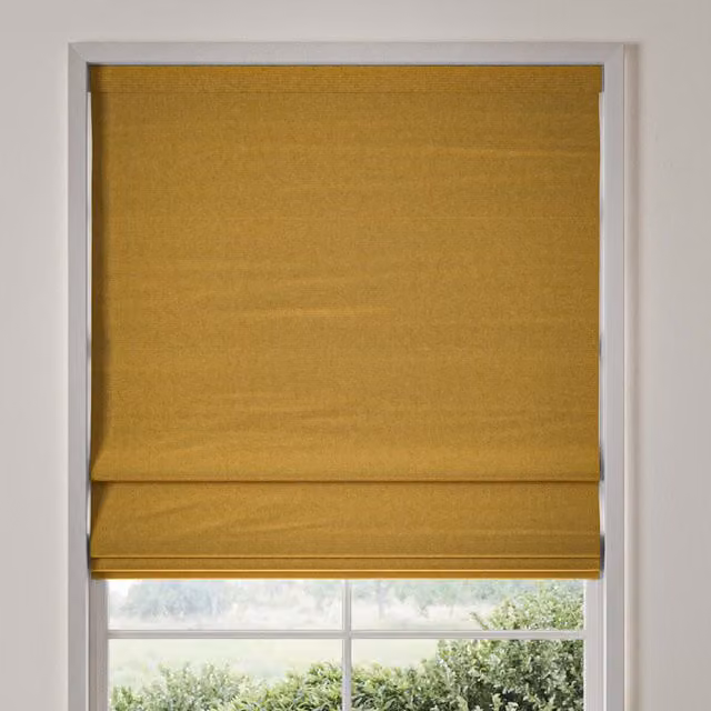 William Morris Reed Made To Measure Blackout Roman Blind in Sunflower Yellow