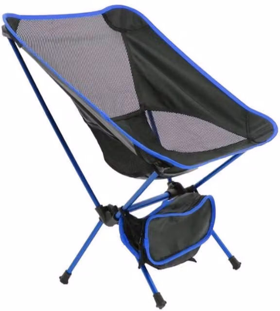 Garden Pride Blue Portable Compact Folding Camping Chair