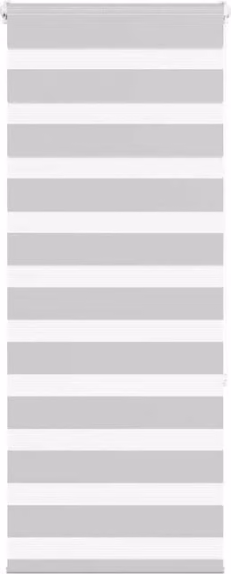 Berkfield Home Grey Polyester Zebra Blind W/H: 55 x 150 cm