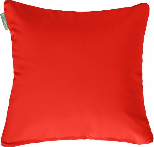 Gardenista Red Plain Square Outdoor Scatter Cushions with Hollow Fibre Filling