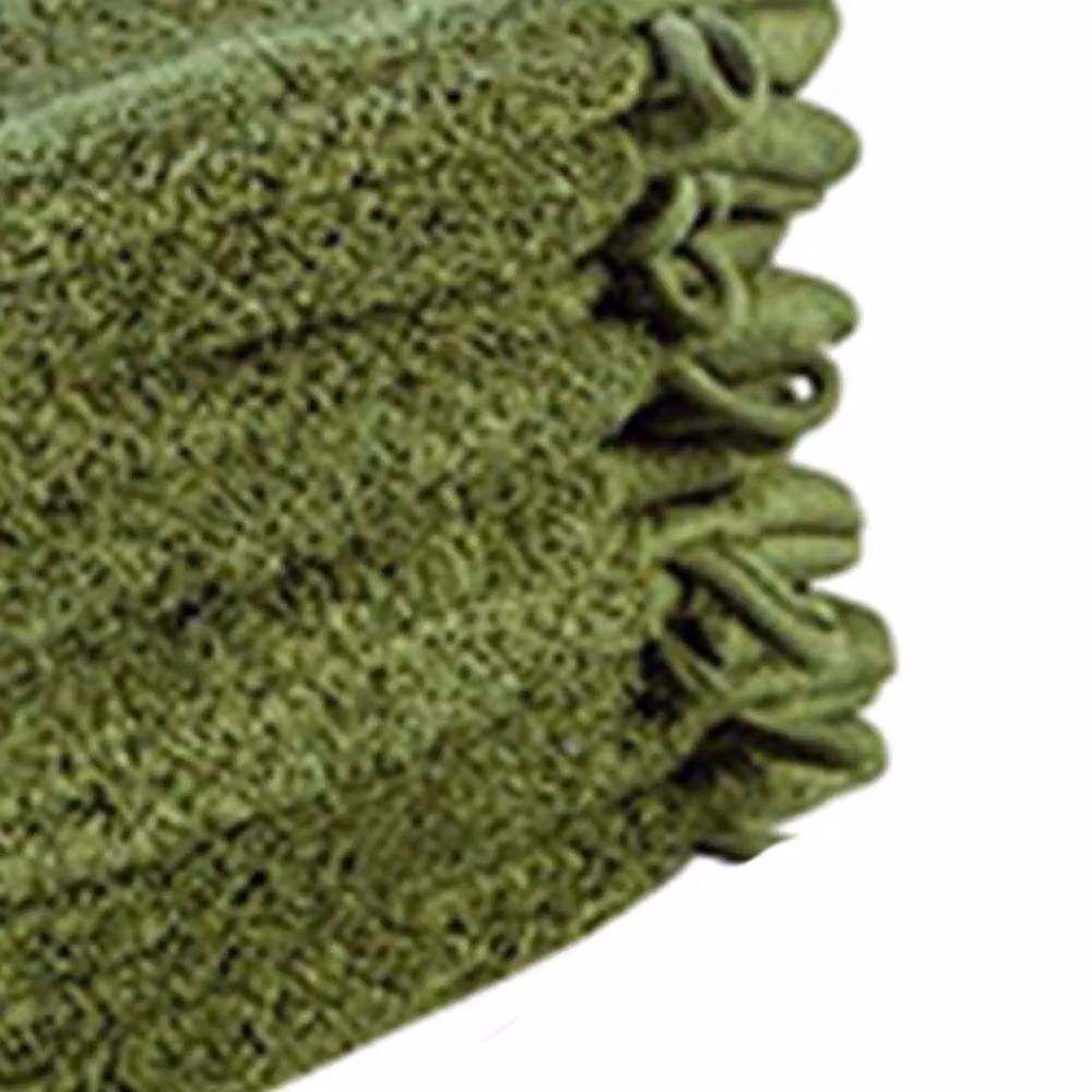 ARTG Excellent Deluxe Wash Glove in Green, Fluffy Cotton and Microfibre – 2