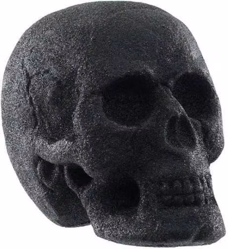 KDMD Black Glitter Skull Tabletop Decoration, 2 Pack, Height: 21 cm