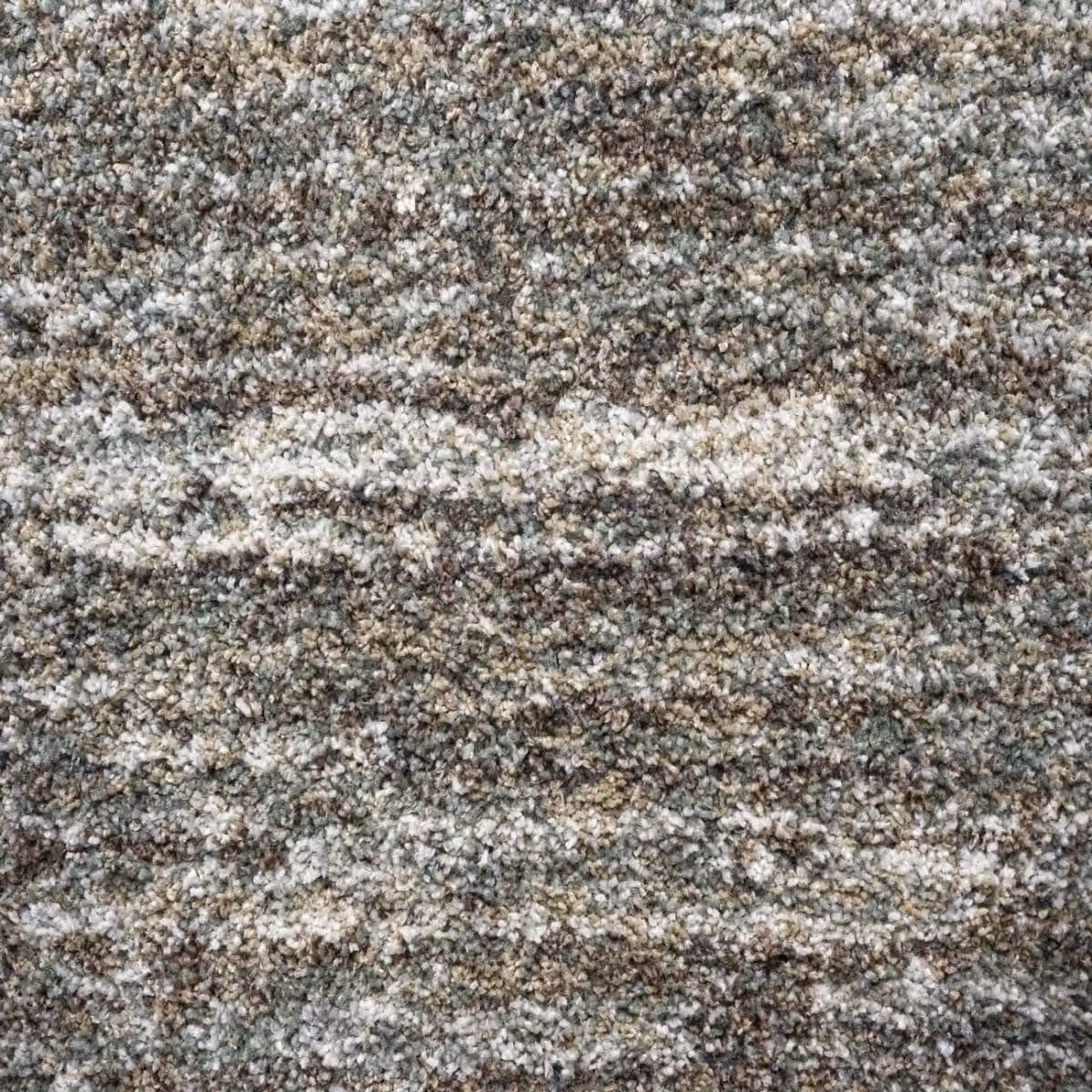 The Rug Shop UK Modern Shaggy Abstract Striped Area Rug in Green, W: 160 cm, L: 230 cm
