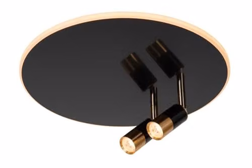 Lucide Jubel Dimmable LED Flush Ceiling Light, Grey, Diameter: 40 cm
