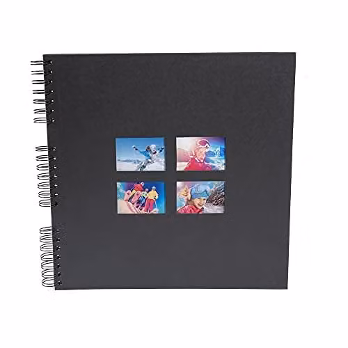 Exacompta Milano Spiral Photo Album, Black, 60 Pages, W: 22.5 cm, H: 32.5 cm – 1