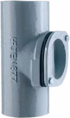 Hargreaves Halifax Grey Cast Iron Round Drainage Access Pipe