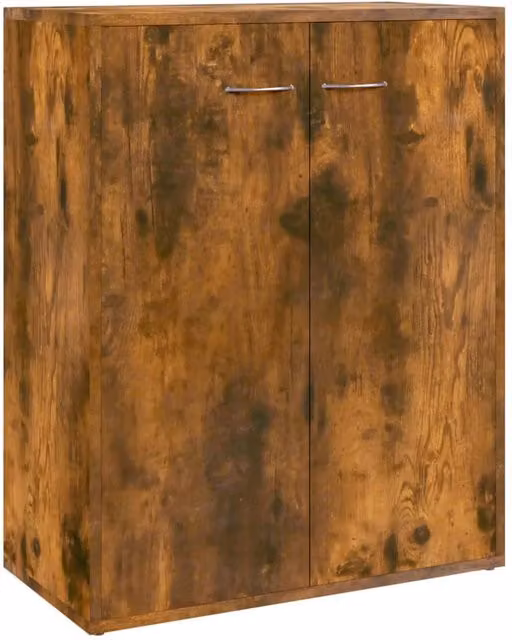 Berkfield Home Smoked Oak Sideboard in Brown, W/D/H: 60 x 30 x 75 cm