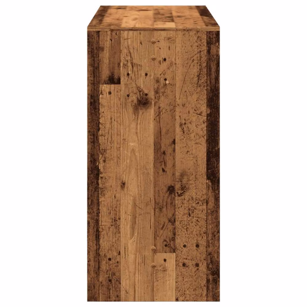 Berkfield Home Bar Table in Brown Old Wood, W/D/H: 102 x 50 x 103.5 cm – 4