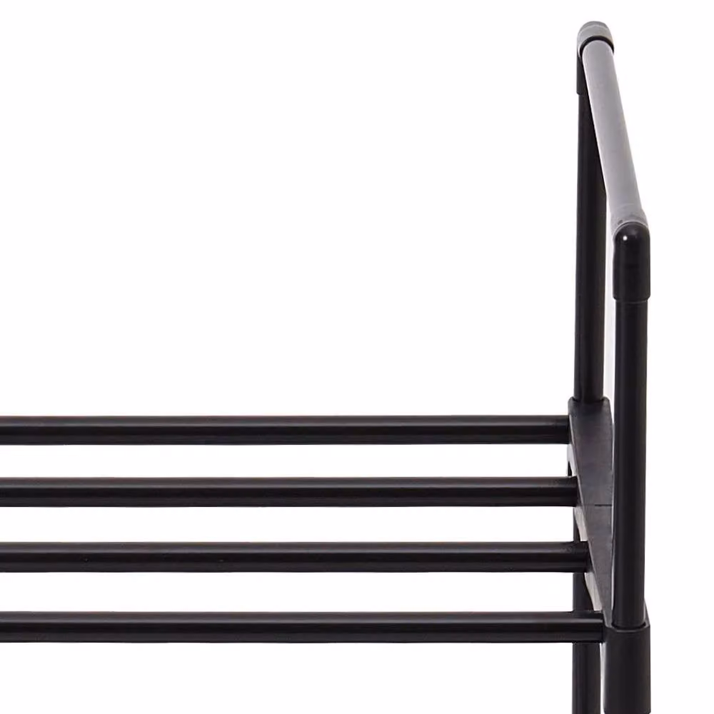 FORGEVIO 5-Tier Adjustable Metal Shoe Rack in Black – 4
