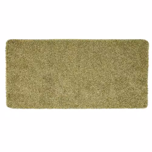 My Mat Green Non-Slip Washable Shaggy Pile Runner, W: 67 cm, L: 150 cm