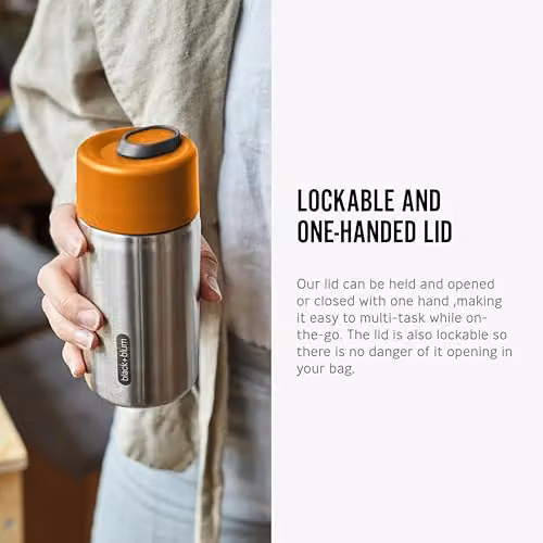 Black + Blum Insulated Travel Cup in Orange and Black – 3