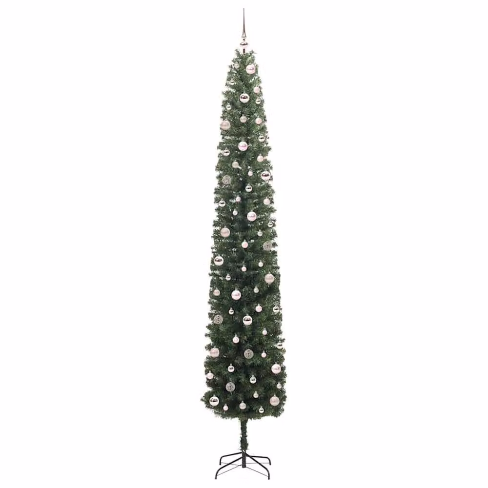Berkfield Home Artificial Christmas Tree with 300 Warm White LEDs and Stand, Green – 4