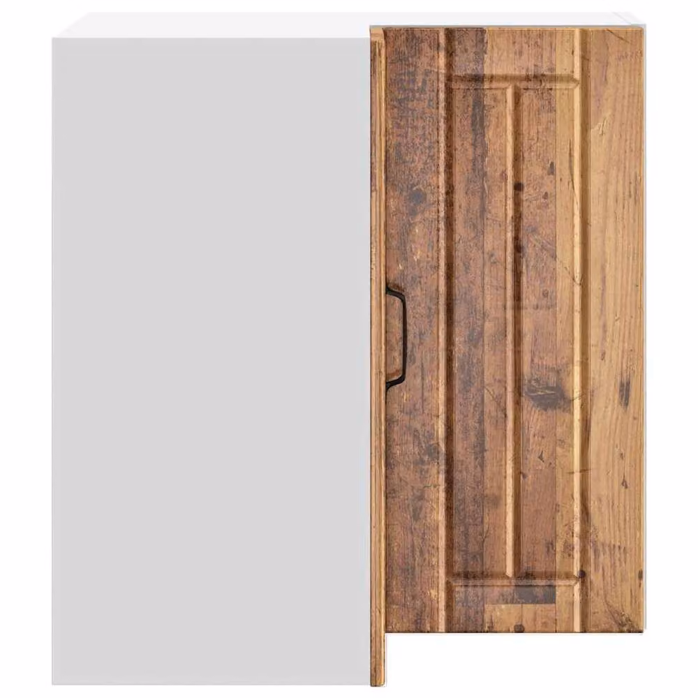 Berkfield Home Lucca Wall Corner Kitchen Cabinet in Brown Old Wood, W/D/H: 57.0 x 30.0 x 60.0 cm – 3
