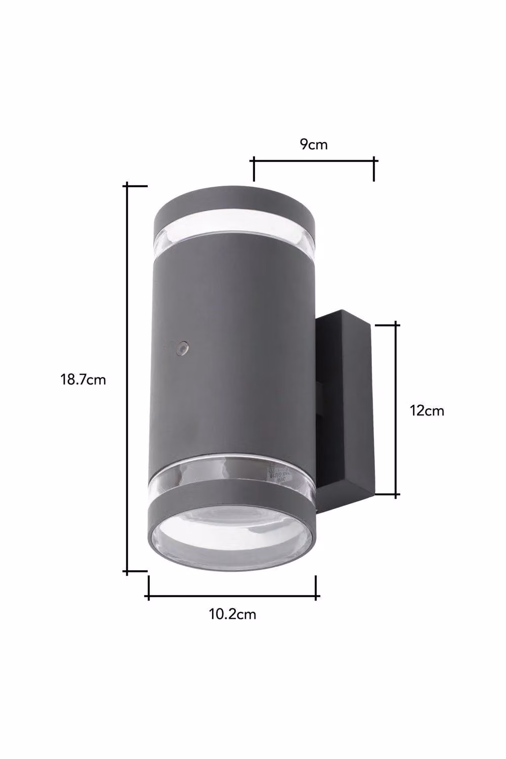 BHS Lighting Cinder Up & Down Outdoor Wall Light with Dusk Sensor in Grey – 3