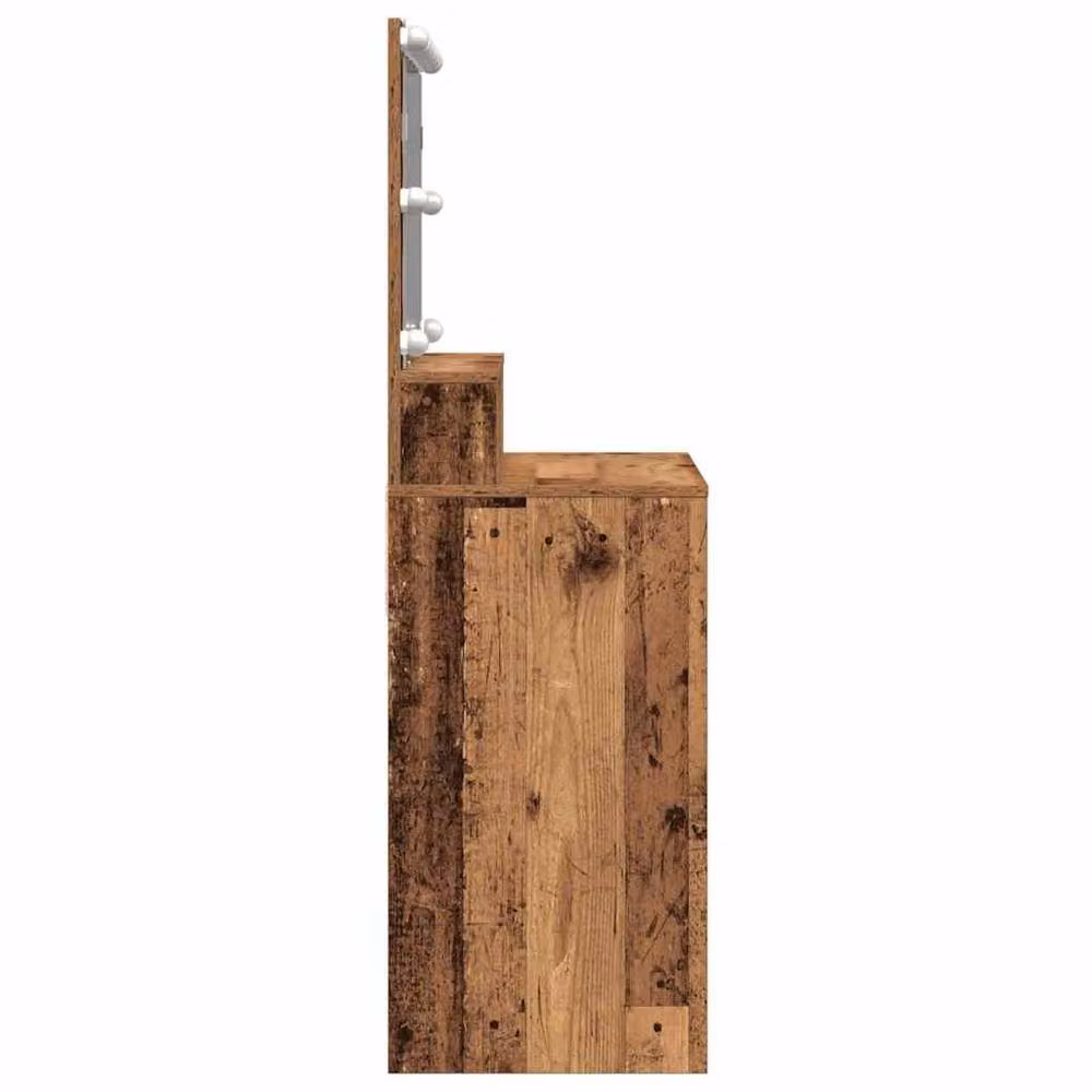 Berkfield Home Minimalist Dressing Table in Old Wood Brown and Multicolour Composite Wood – 5