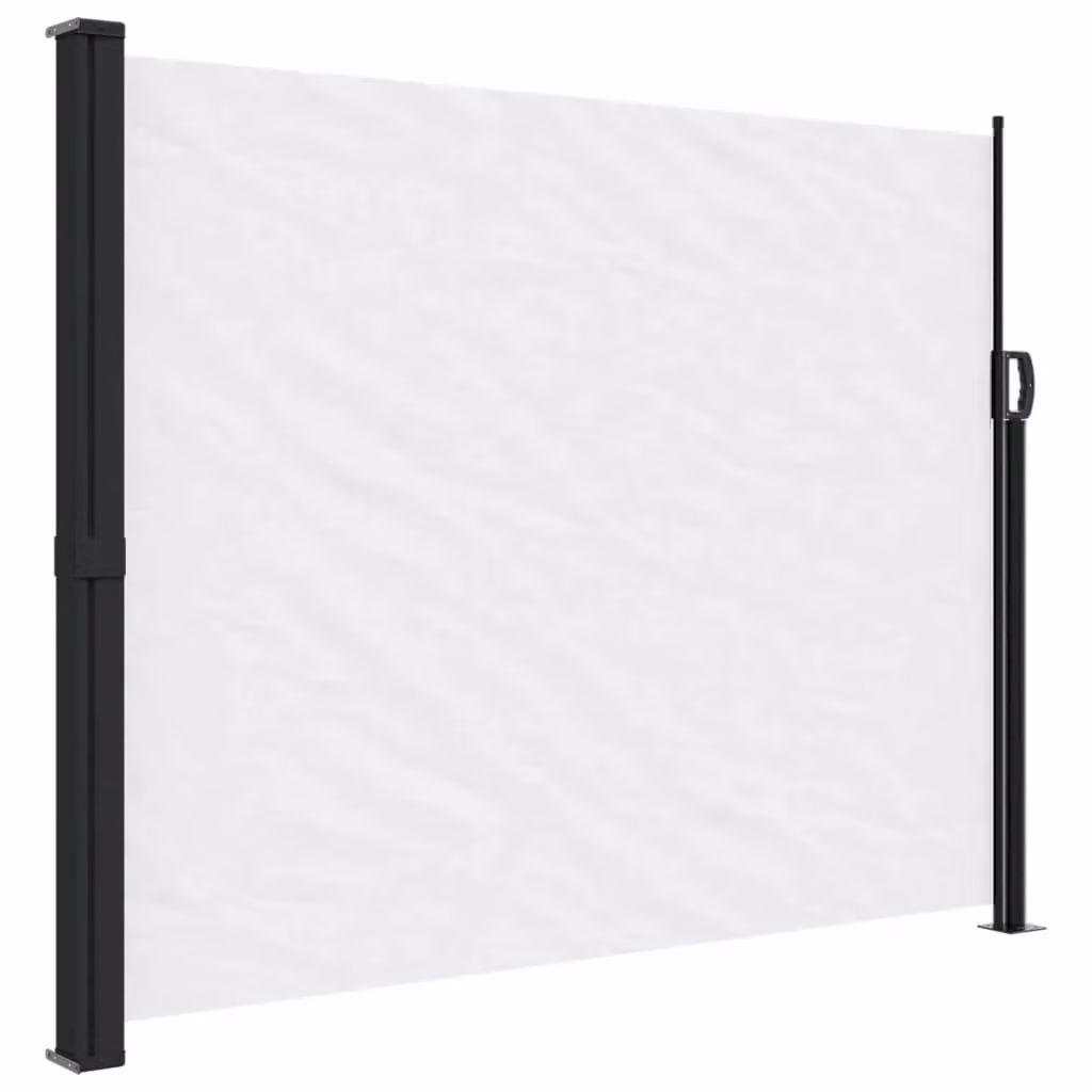 Berkfield Home Retractable White Polyester Side Awning, W/H: 300 x 160 cm – 2