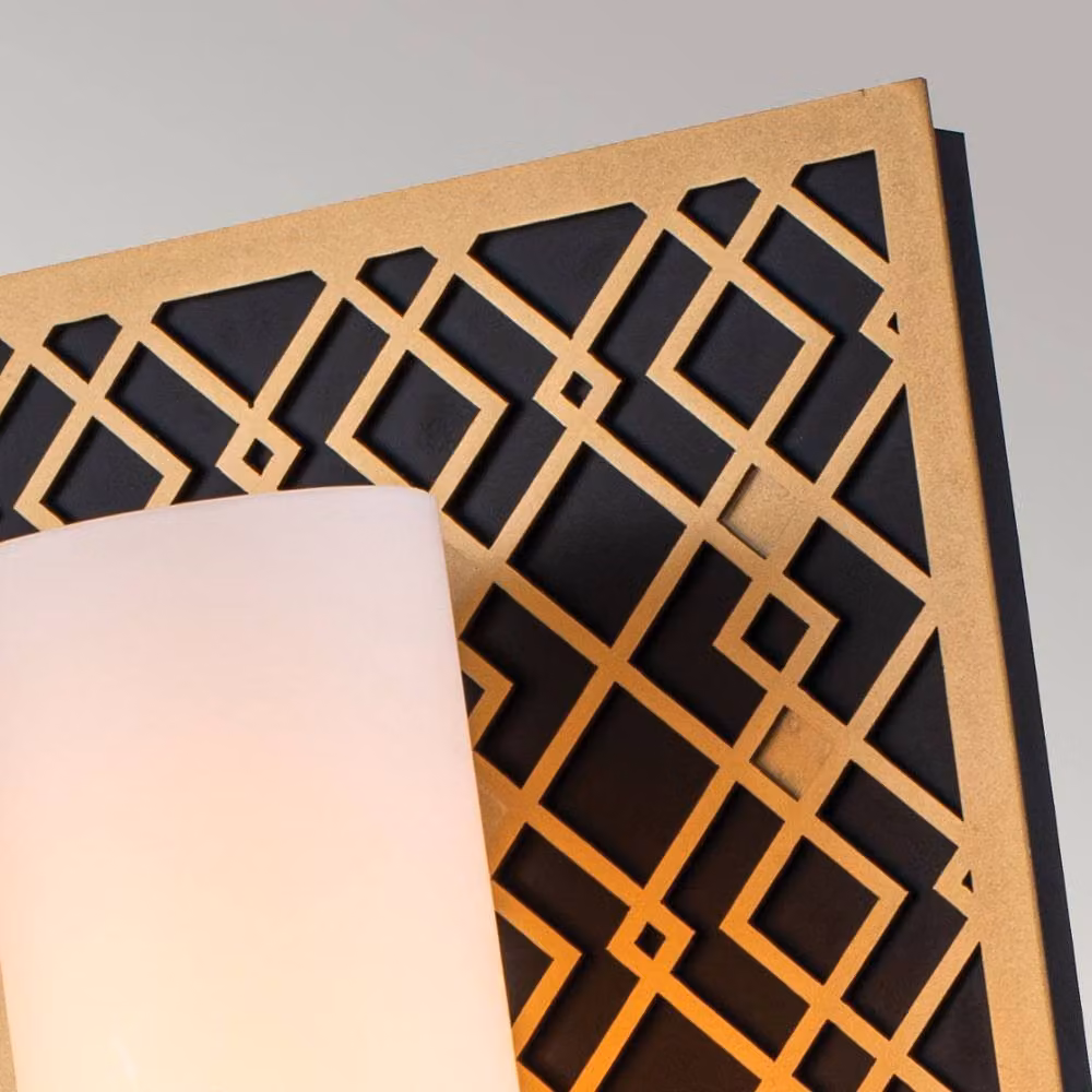 Netlighting Ziggy Gold Bathroom Wall Lamp IP44 – 4