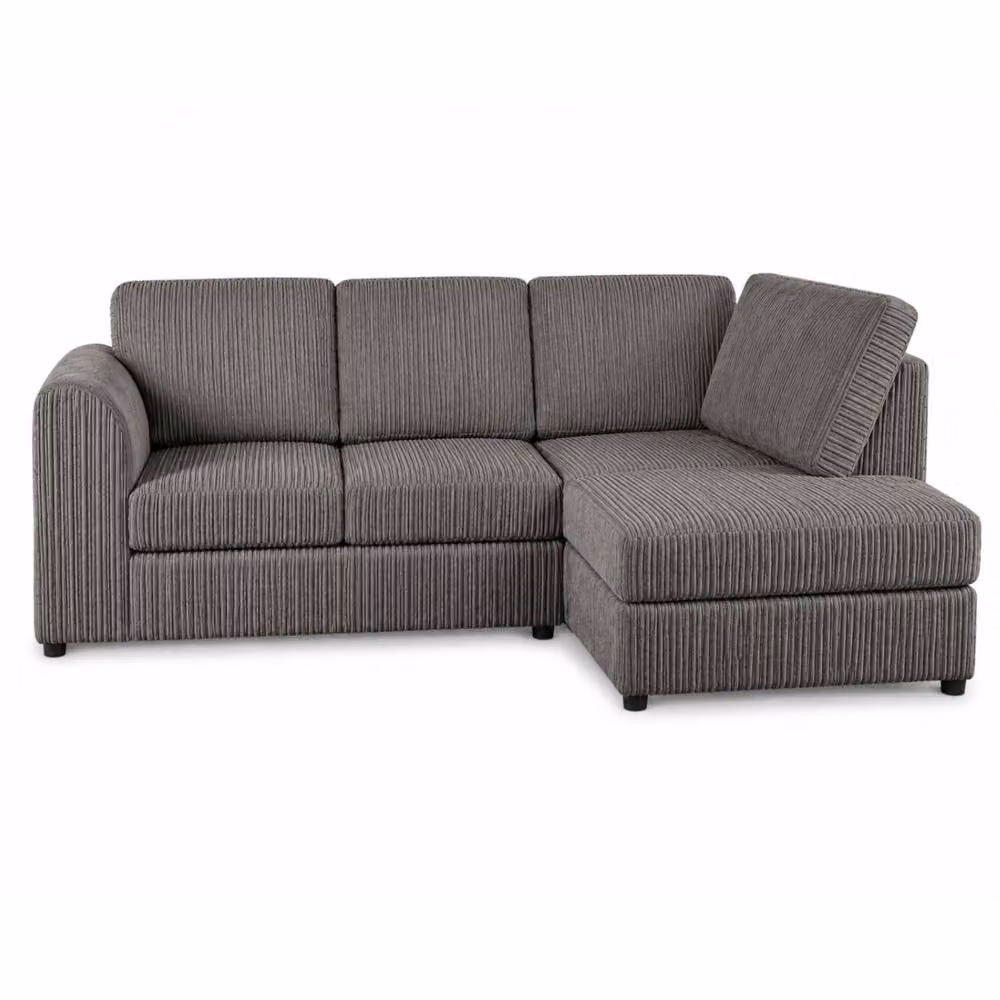 Snug Furniture Birmingham Ltd Chicago Right Hand Corner Sofa Set in Grey Jumbo Cord Fabric – 2