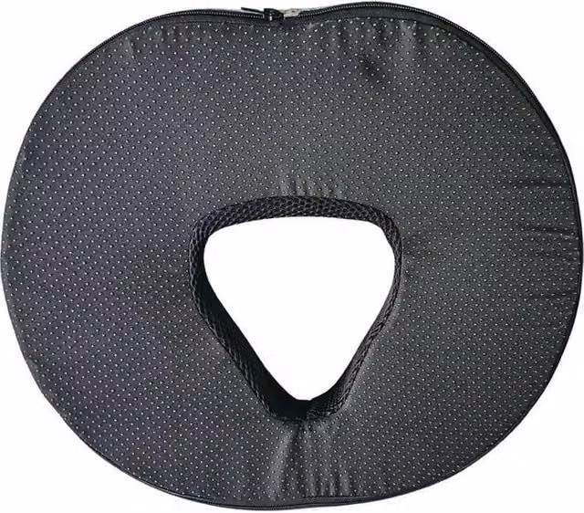 FLAVORA Black Donut Ring Cushion Pillow for Pregnancy and Hemorrhoids, W/D/H: 190 x 100 cm