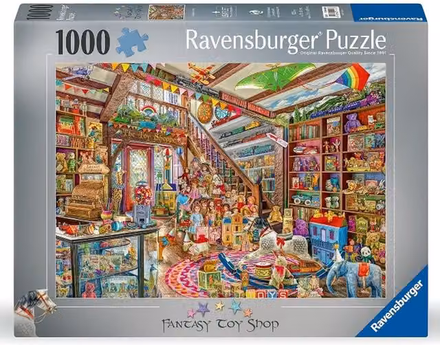 Ravensburger Fantasy Toy Shop 1000 Piece Jigsaw Puzzle in Multicolour and Grey
