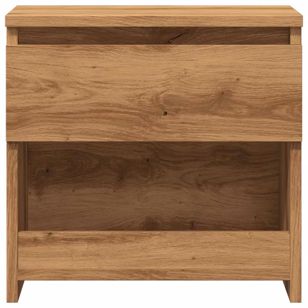 Berkfield Home Artisan Oak Bedside Cabinets, Set of 2, Brown, W/D/H: 40 x 30 x 39 cm – 4