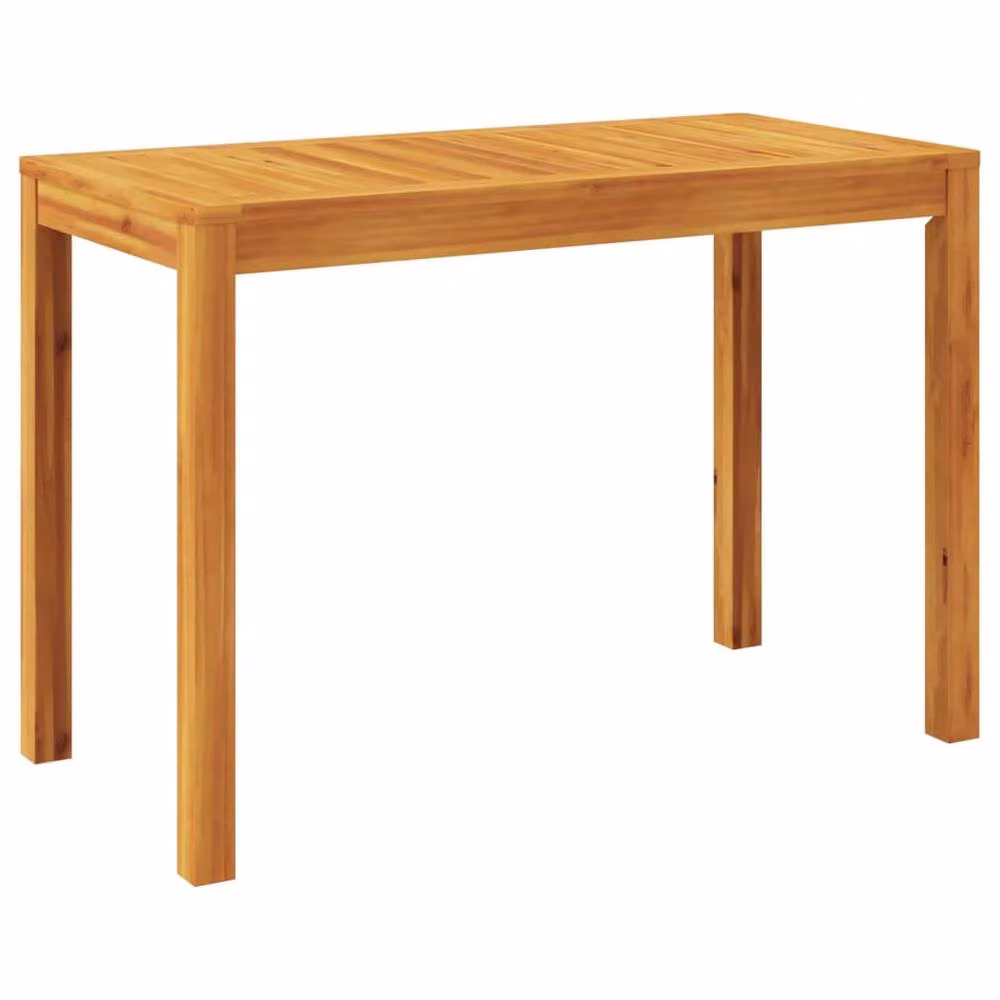 Berkfield Home Garden Rustic Acacia Solid Wood Dining Table in Brown, W/D/H: 110 x 55 x 75 cm – 2