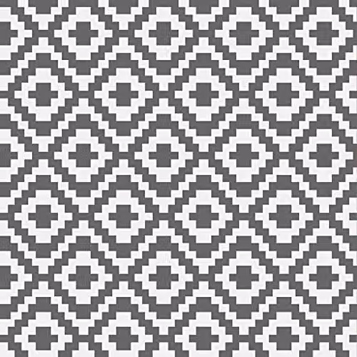 Valiant Geometric Grey Waterproof Outdoor and Indoor Garden Rug, W: 270 cm, D: 180 cm – 9
