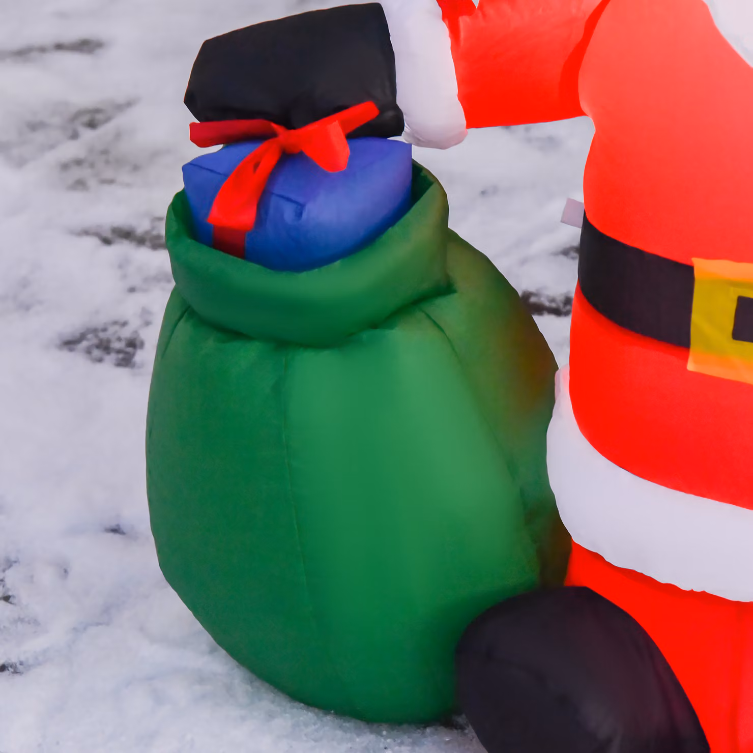 HOMCOM Inflatable Christmas Santa Claus Decoration with LED Lights, Red, Height: 120 cm – 7