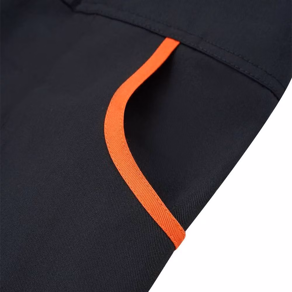 FLAVORA Men's Heavy Duty Bib and Brace Overalls Work Trousers, Black, 4XL – 5