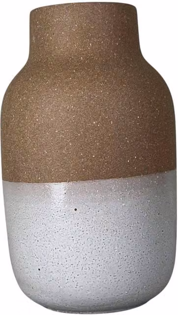 Four Candle White Textured Ceramic Tabletop Vase