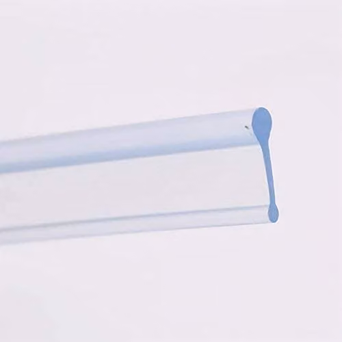 Nes Home Transparent Soft Rubber Shower Door Seal for Folding Bath Screen, 1200mm – 2