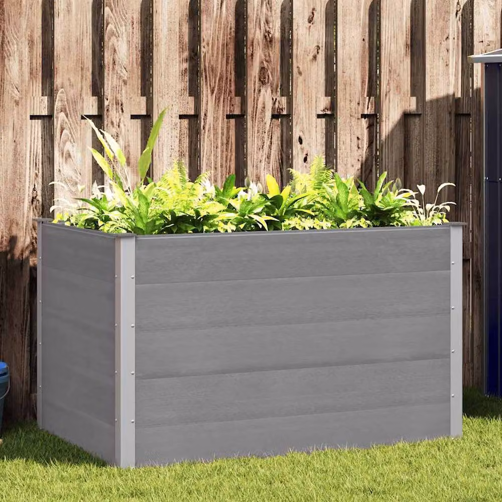 Berkfield Home Garden Grey WPC Raised Bed W/D/H: 150 x 100 x 91 cm – 2
