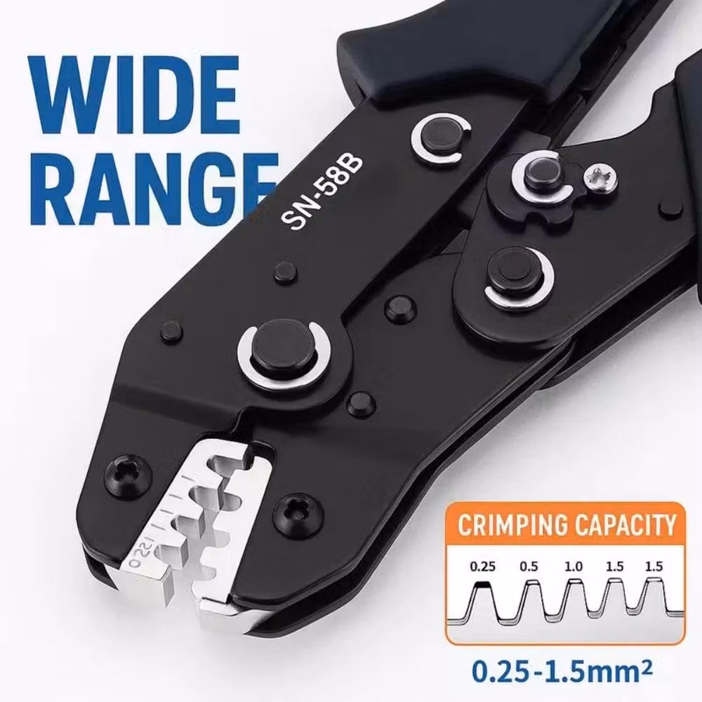 SPETLEK Ferrule Crimper Plier Tool Kit with 600 Wire Terminals in Black – 5