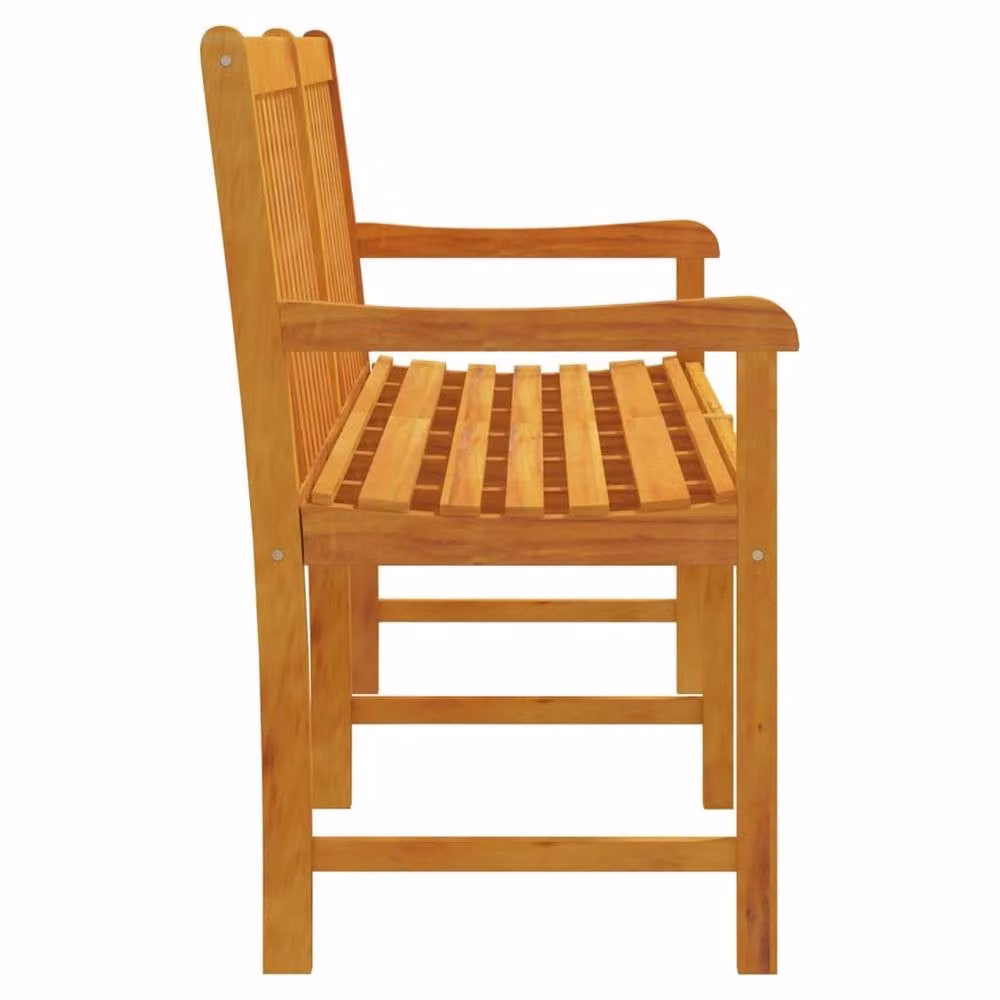Berkfield Home Classic Garden Bench in Brown Solid Oiled Acacia Wood, W: 180 cm, D: 55.5 cm, H: 90 cm – 3