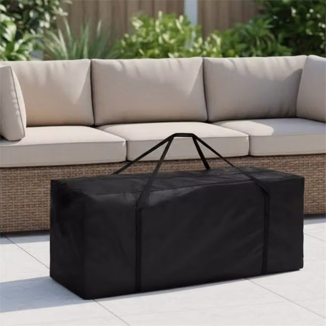 Nordara XL Waterproof Outdoor Cushion Storage Bag in Black