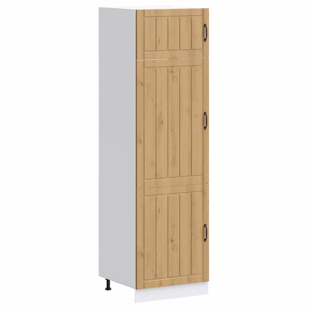 Berkfield Home Lucca Artisan Oak Kitchen Cupboard in Brown, H 207.0 x W 57.0 x D 60.0 cm – 2