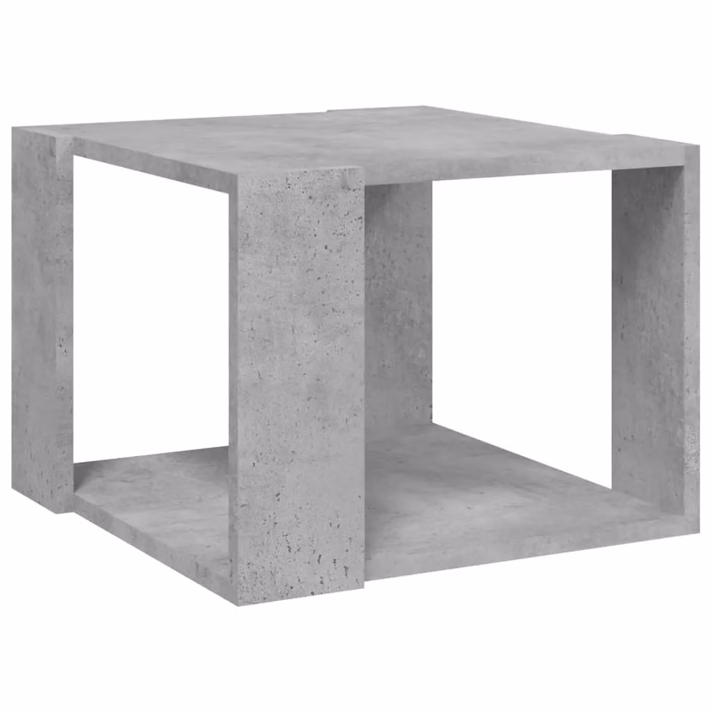 Berkfield Home Modern Square Coffee Table in Concrete Grey, W/D/H: 40 x 40 x 30 cm – 2