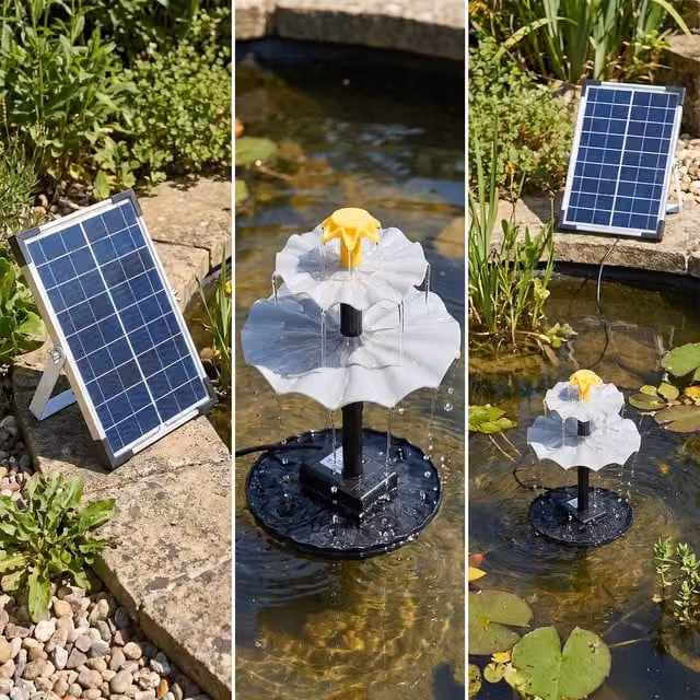 Lifeideas 6W Solar Fountain Pump in Black